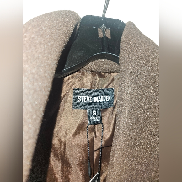 Steve Madden Chocolate Brown Coat - Picture 5 of 6
